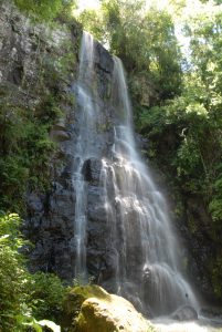 Salto Arco Iris en el camping Los Cedros