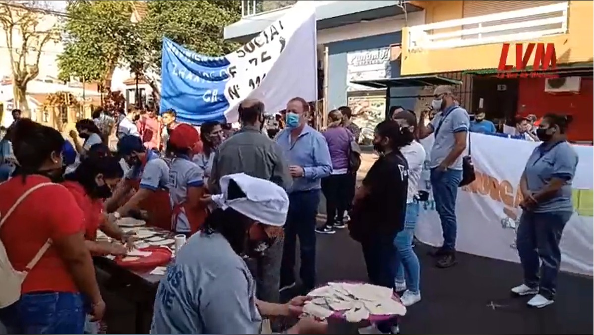 Contra el gobierno nacional Barrios de Pie se manifestó en Posadas