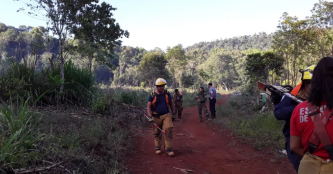 Fuego intencional afectó unas 20 hectáreas de la reserva Yaboty