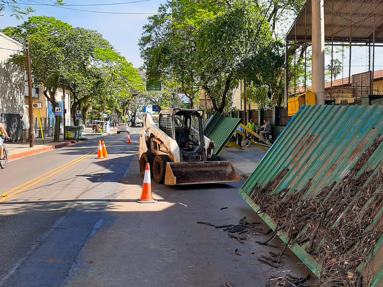 Posadas: ya construyen nueva estación tecnológica en la parada de Junín