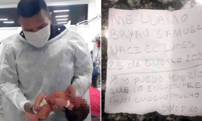 bebé abandonado