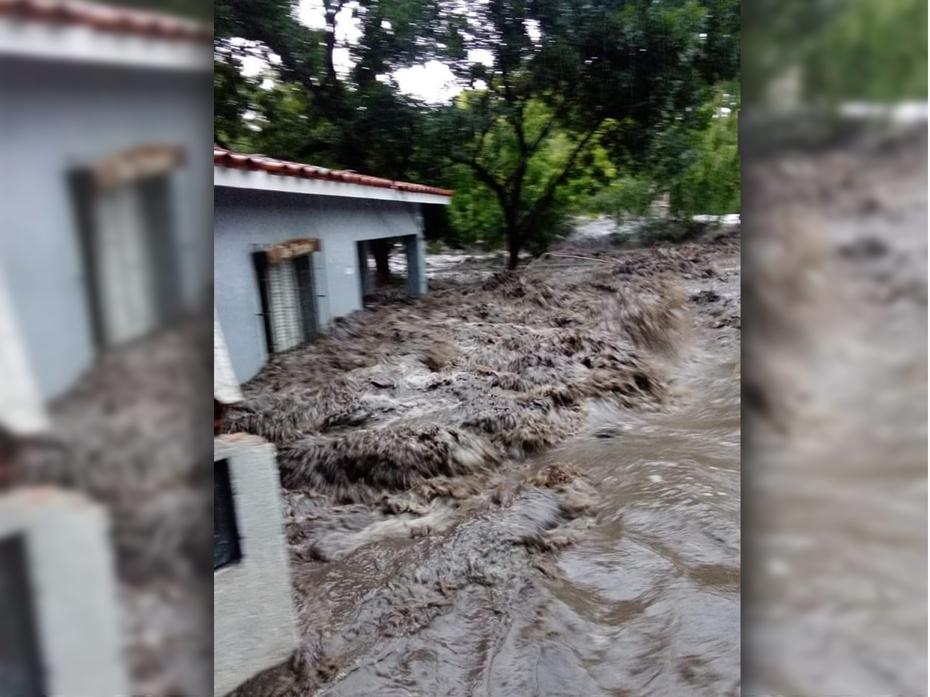 Evacuados y casas arrasadas tras fuerte temporal en Córdoba y Mendoza