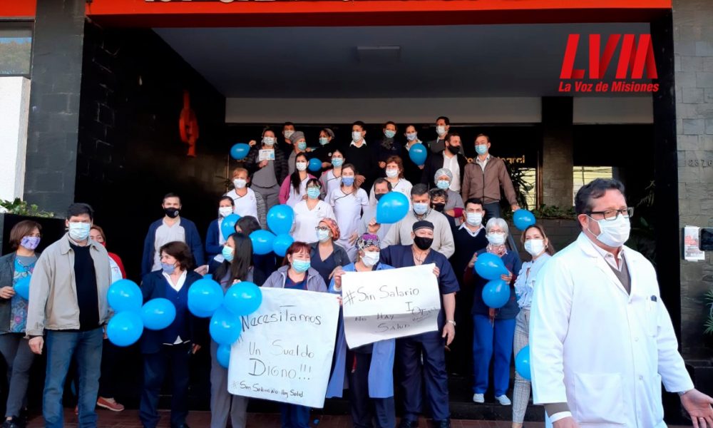 Trabajadores de salud del Sanatorio IOT exigen sueldos dignos