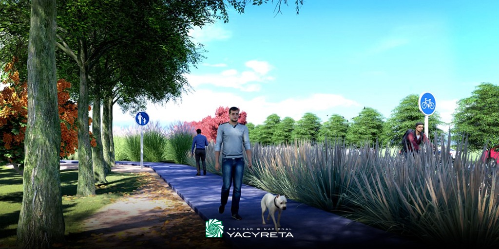 La EBY presentó el proyecto del Parque Lineal de Ituzaingó