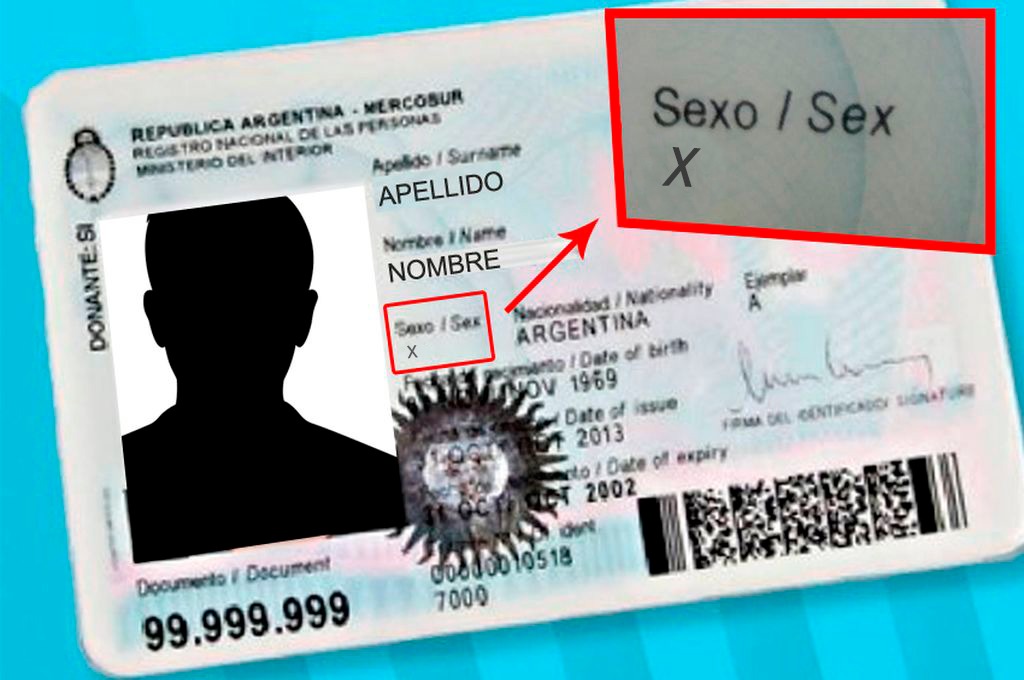 Podrán elegir la X en el DNI quienes no se identifiquen como masculino o femenino