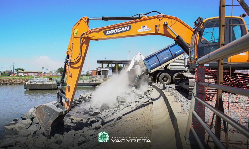 Se iniciaron las obras del pedraplén en la avenida Costanera Etapa IV