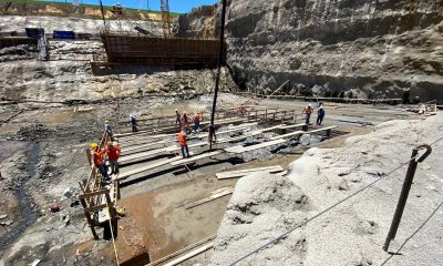 Se inició el hormigonado de la Casa de Máquinas de la central hidroeléctrica de Añá Cuá