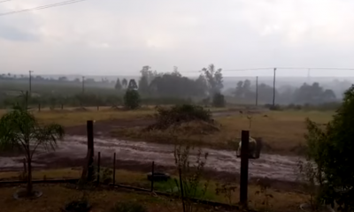 Fuertes tormentas y granizos aplacaron ola de calor en el interior de Misiones