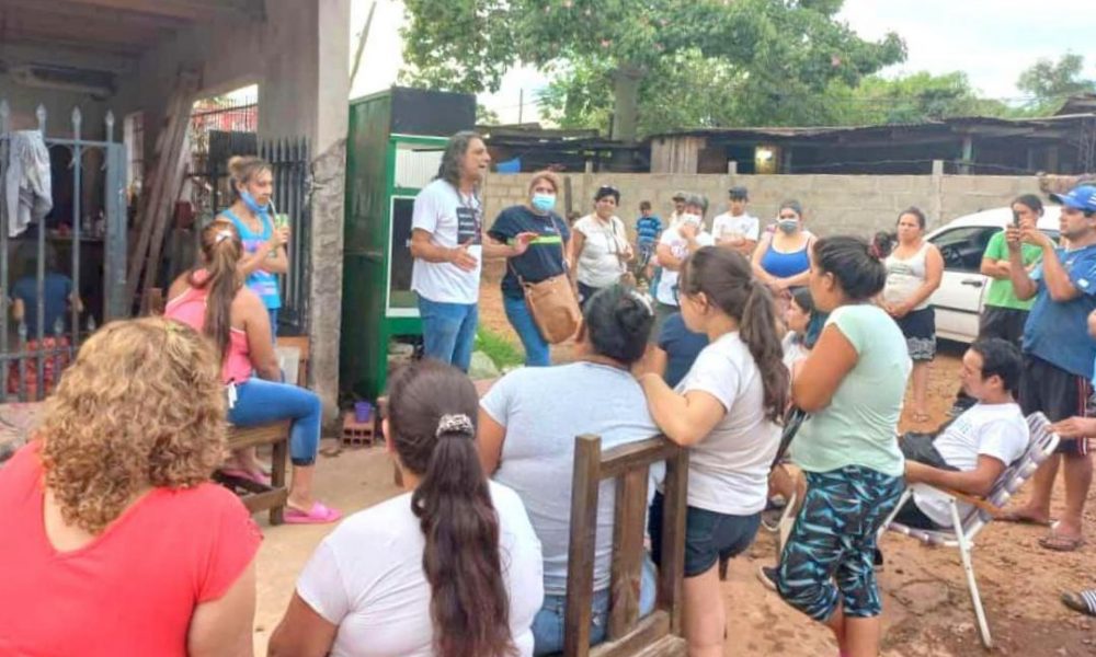 A través de los movimientos populares la Nación ejecuta obras de urbanización en el barrio Lapachitos