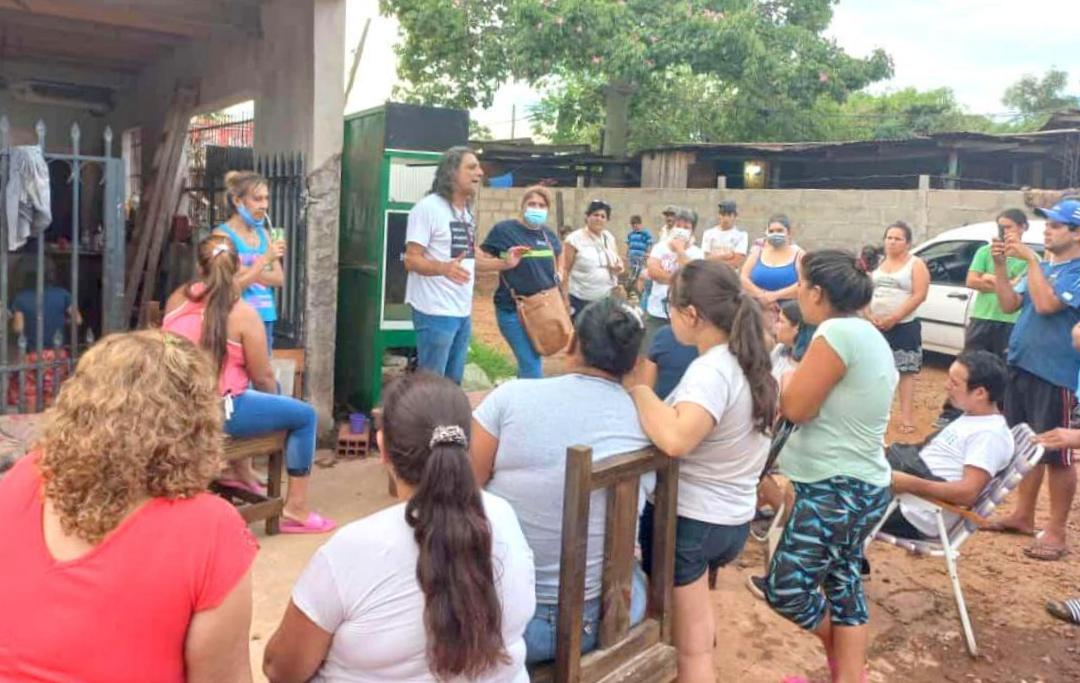 A través de los movimientos populares la Nación ejecuta obras de urbanización en el barrio Lapachitos