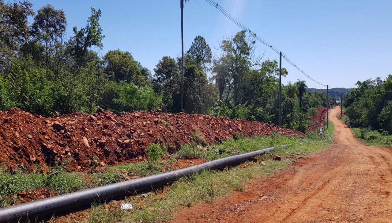 Con fondos Nacionales se ejecutan las obras para el mejoramiento del sistema de agua potable de Santa Ana