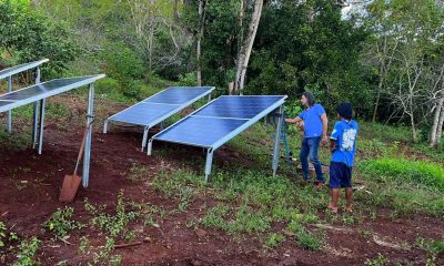 Montecarlo: con nuevos paneles solares y la bomba, familias mbya de Arroyo Isla ya tienen agua y energía