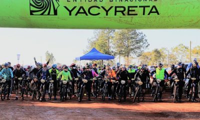 Yacyretá acompañó al cicloturismo de San Pedro