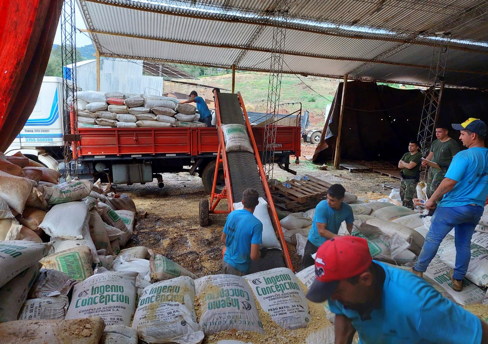 A través del Inaes cooperativa de agricultores convierte en alimento balanceado granos decomisados