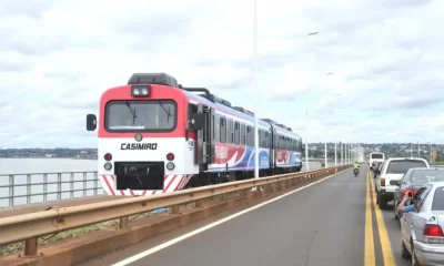 El tren internacional que une Posadas con Encarnación, Paraguay, se encuentra fuera de servicio este lunes debido a un paro