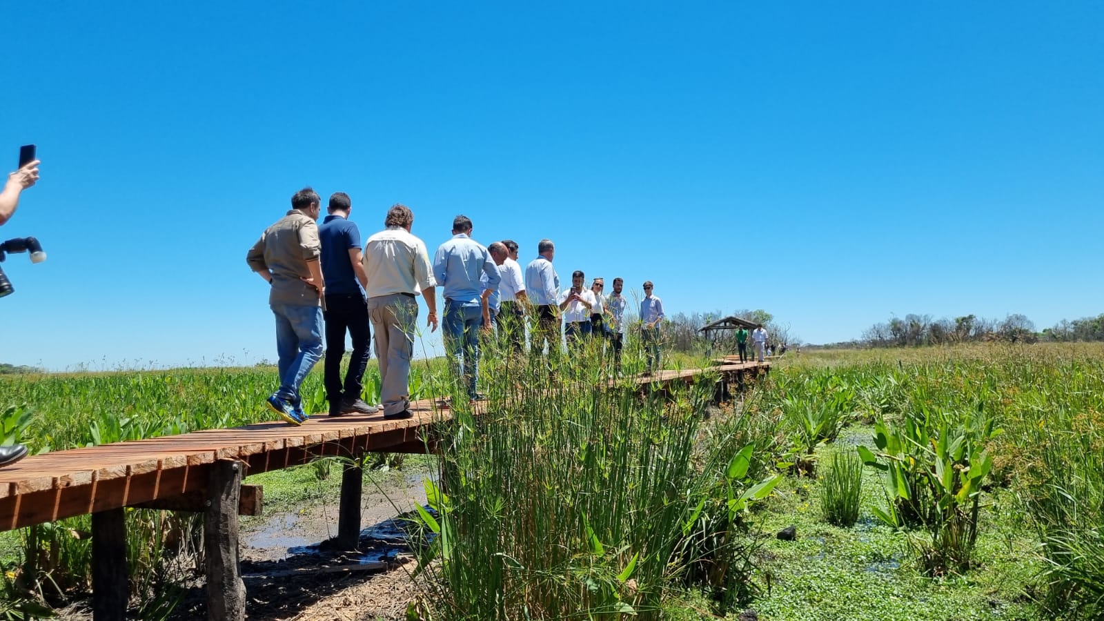 Se inauguraron las pasarelas del "Sendero Aguará", Portal Cambyretá