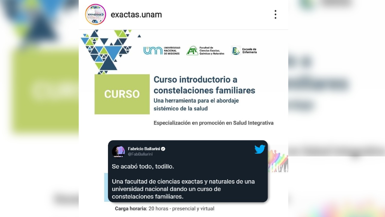 Científico contra curso de Constelaciones Familiares en la Unam: “Evidencia falopa”