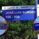 Instalan cartelería con errores en Alem: calle “José Luis Borges”