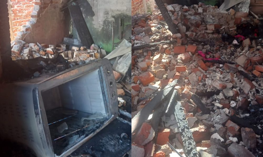 Incendio consumió su casa en el barrio San Jorge y acuden a la solidaridad