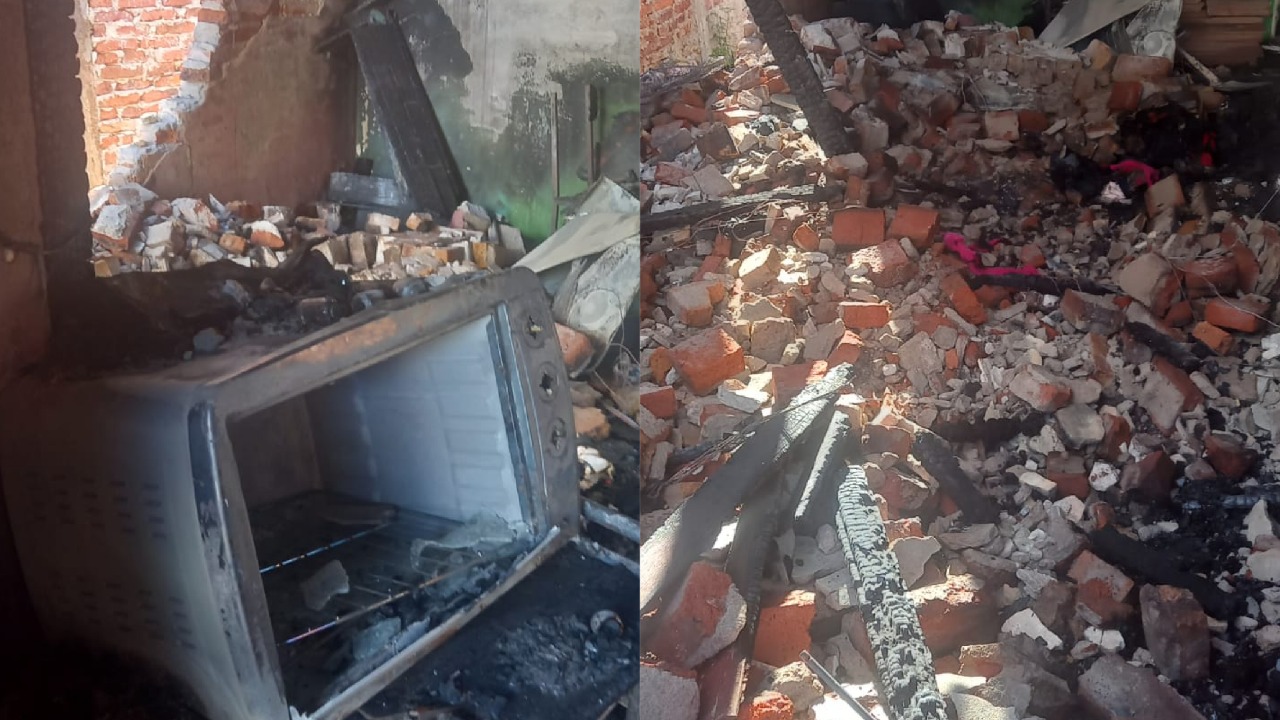 Incendio consumió su casa en el barrio San Jorge y acuden a la solidaridad