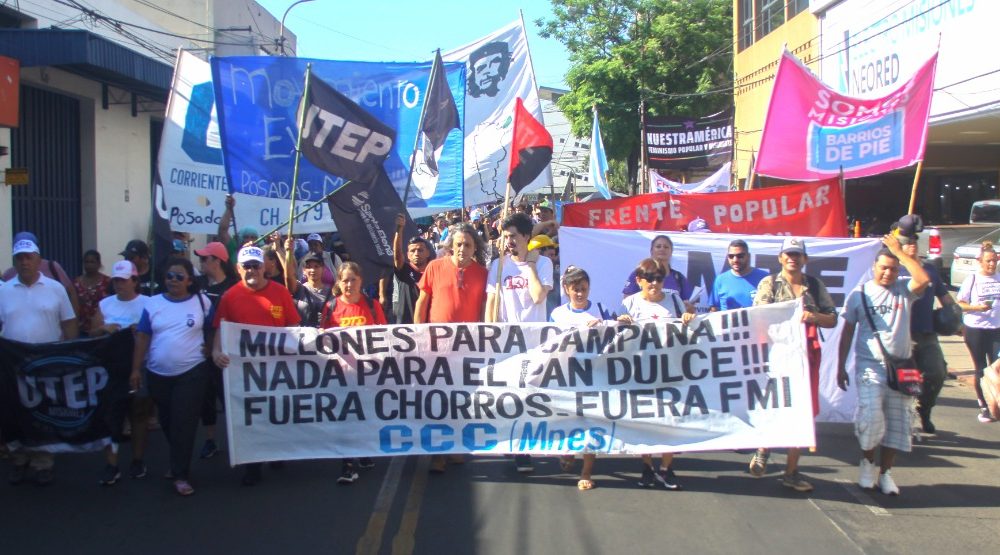 Masiva movilización de la UTEP en Misiones en defensa de derechos conquistados por trabajadores