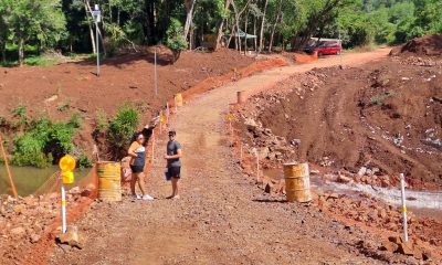 Mártires: habilitaron paso provisorio e iniciarán obras del puente sobre arroyo Yabebiry