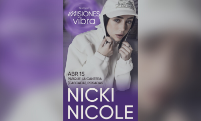 La cantante Nicki Nicole se presentará gratis en Posadas el 15 de abril