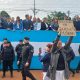 Gremios docentes irrumpieron en desfile por el Día de la Bandera en Candelaria