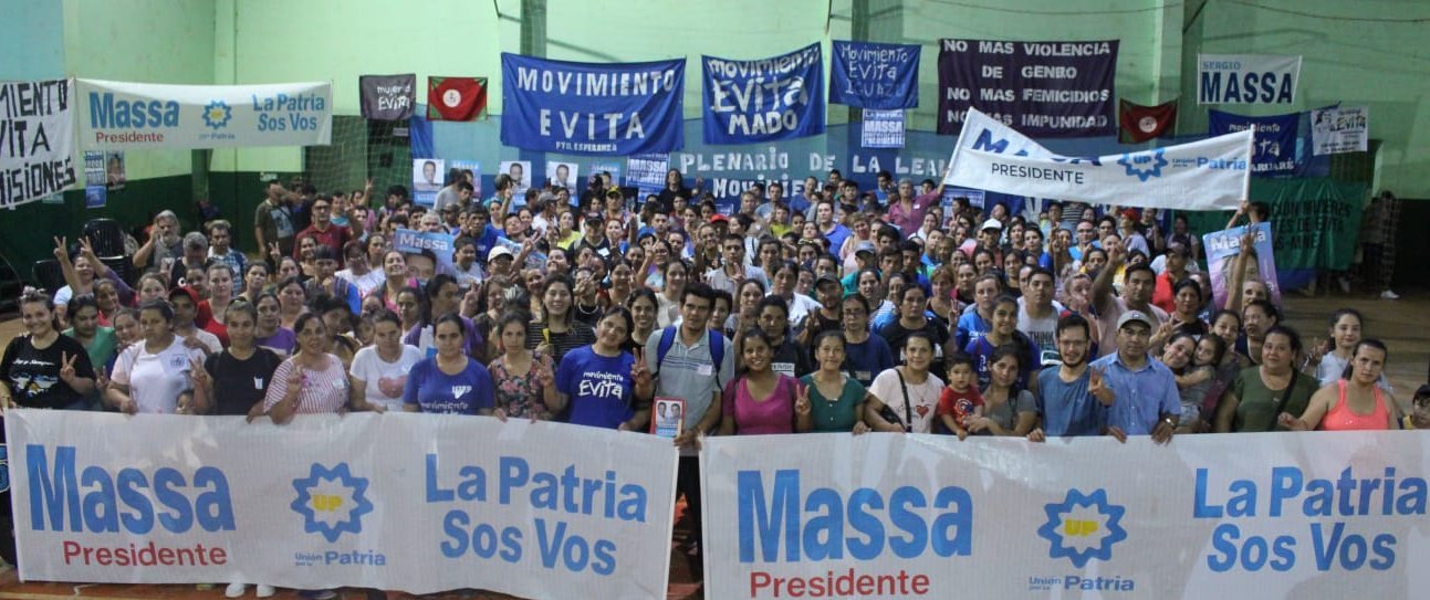 Mado: Plenario de la Lealtad de TTT y Movimiento Evita llamó a votar a Massa