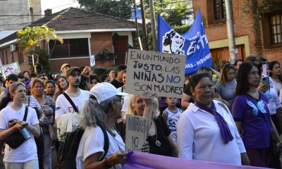 Activistas marcharon contra las violencias y en defensa del aborto