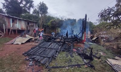 Dos heridos por incendio y explosión de una garrafa en una casa de Aristóbulo