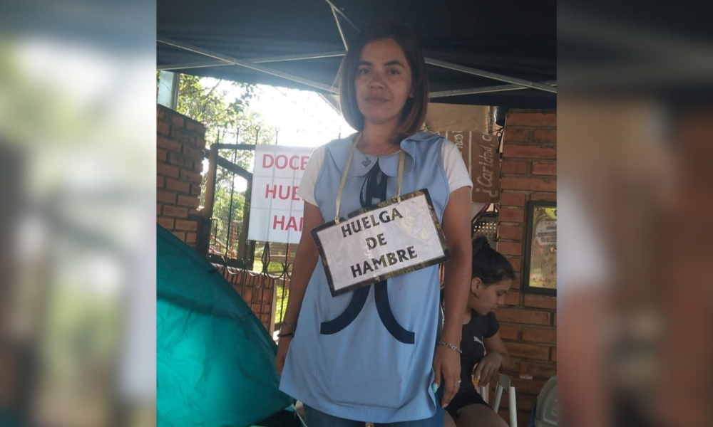 Indemnizaron a maestra que hizo huelga de hambre tras despido en Montecarlo  