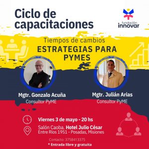 Capacitación gratuita sobre estrategias para Pymes este viernes en Posadas  