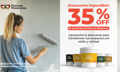 Últimos días del súper descuento de Pinturas Misioneras