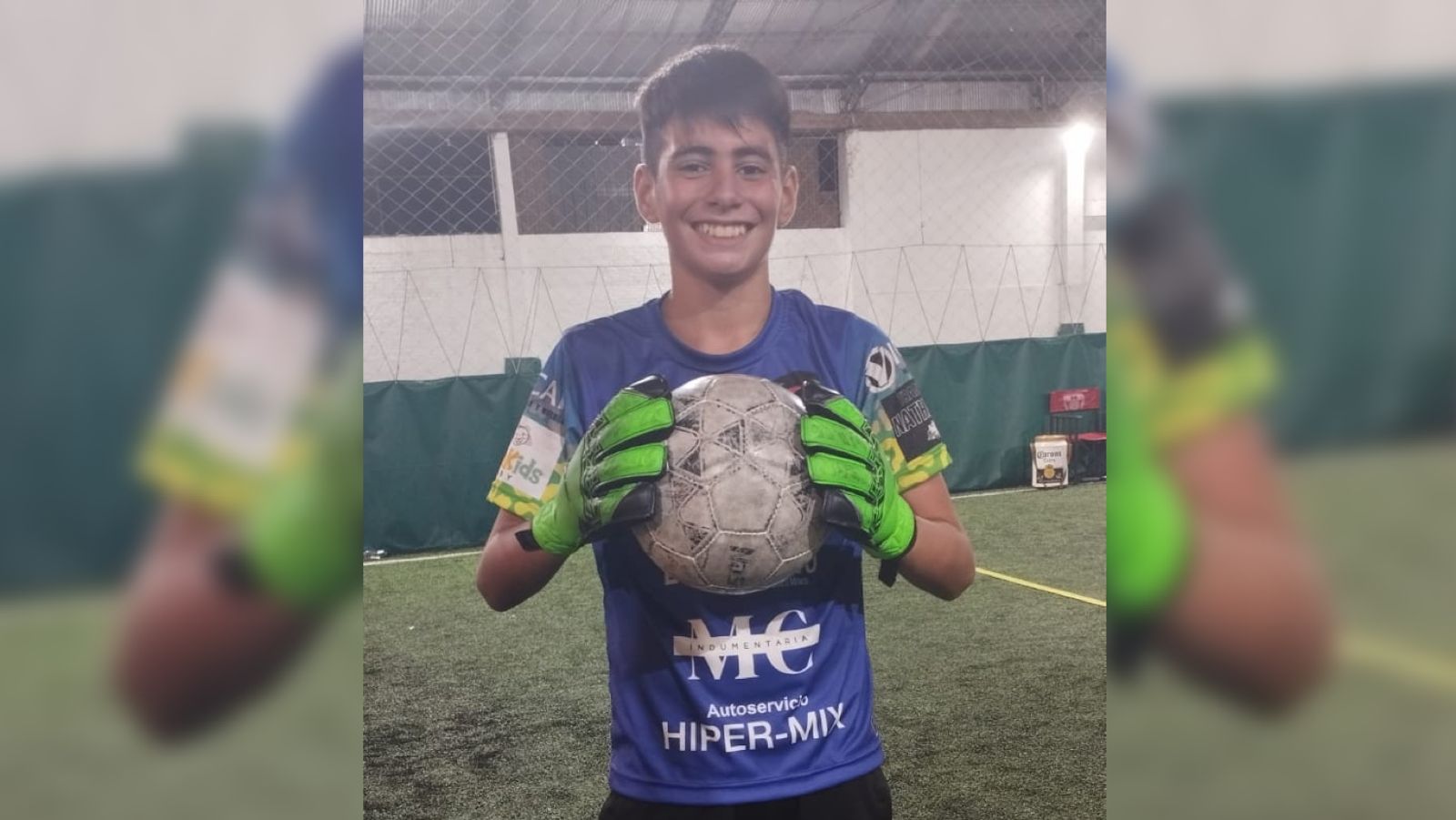 Tiene 12 años, es arquero y sueña con viajar a Santa Fe para jugar un torneo