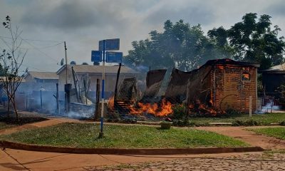 Familia perdió todo en el incendio de su casa en Itaembé Guazú
