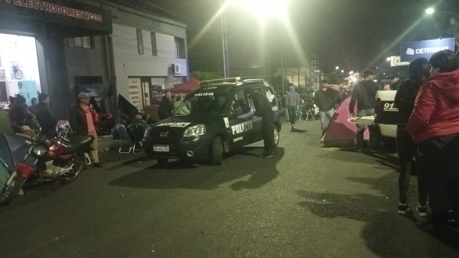 protesta policial móvil posadas