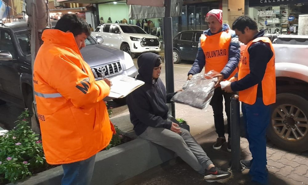 Con la llegada del frío activan asistencia a personas en situación de calle