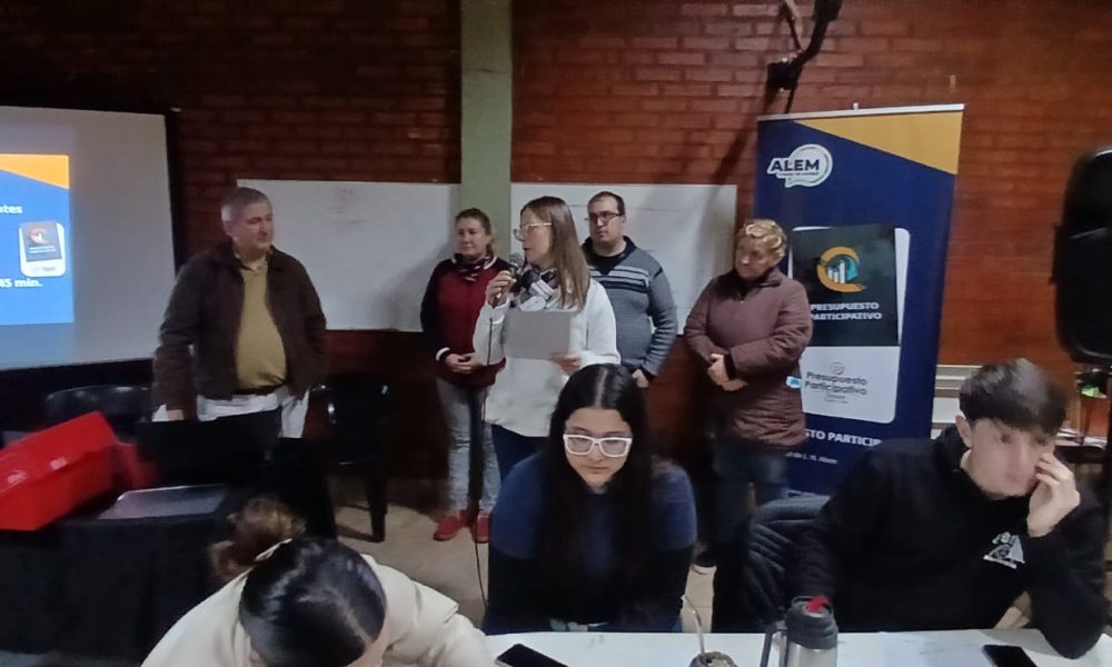 Alem puso en marcha el Programa Presupuesto Participativo