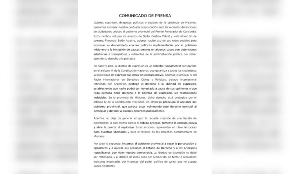 Opositores cuestionaron la causa abierta contra tiktoker posadeña