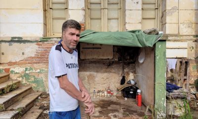 Después del cáncer quedó en la calle y ahora vive en el viejo Madariaga