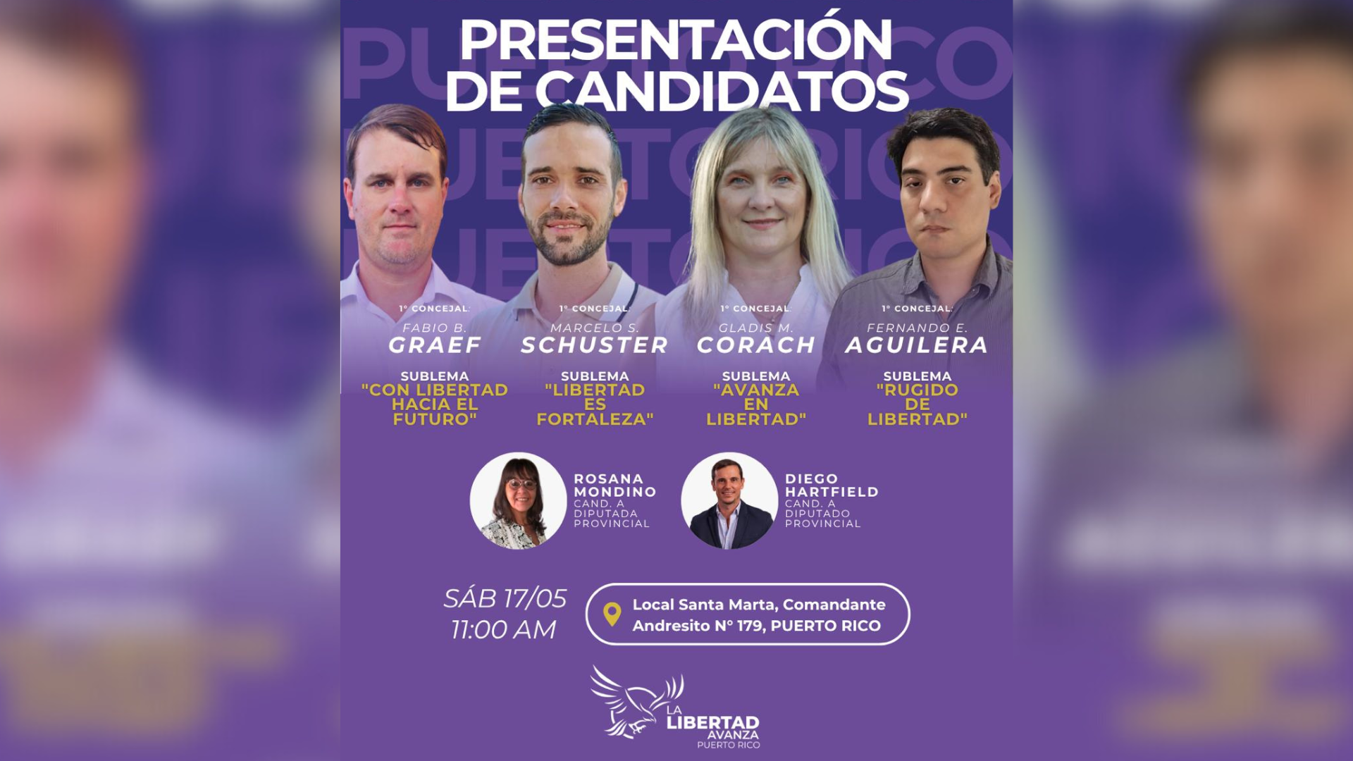 LLA Misiones presenta sublemas en Montecarlo y Puerto Rico