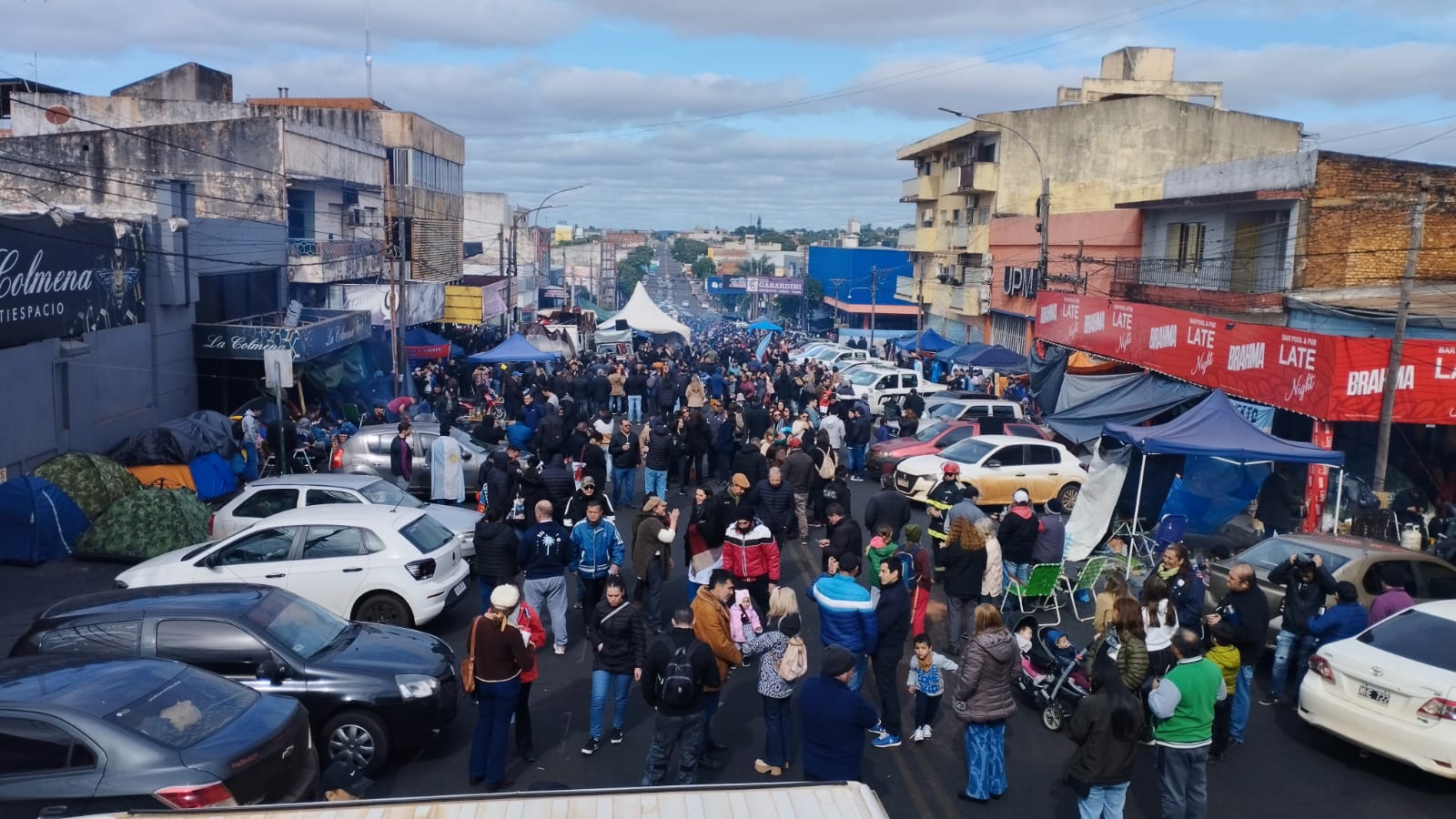acampe protesta multisectorial