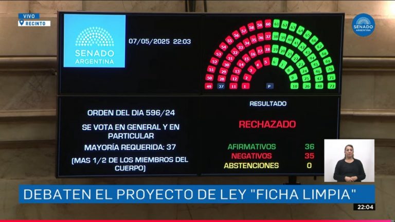 Senado rechazó Ficha Limpia con los votos de Arce y Rojas Decut 8 Ficha Limpia