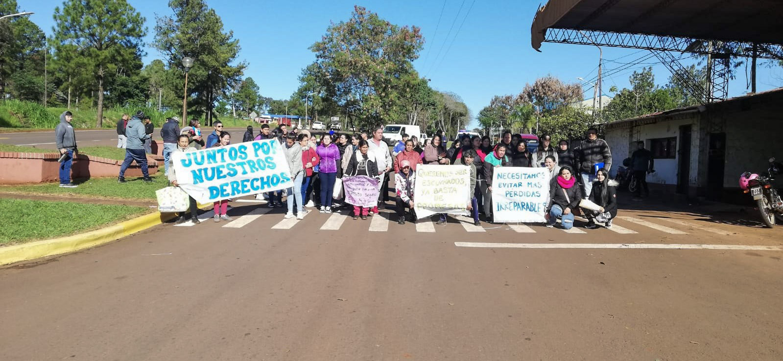 Santo Pipó: vecinos marcharon por medidas de seguridad por muertes en ruta 12