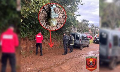 Encuentran una granada y evacuan un barrio en Bernardo de Irigoyen