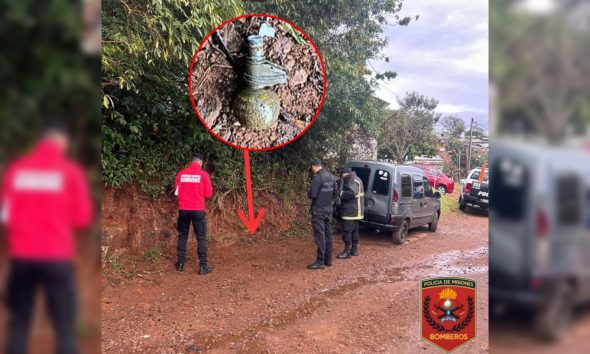 Encuentran una granada y evacuan un barrio en Bernardo de Irigoyen