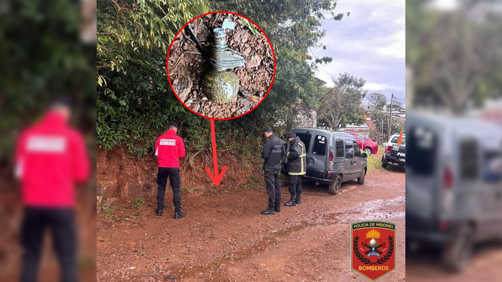 Encuentran una granada y evacuan un barrio en Bernardo de Irigoyen