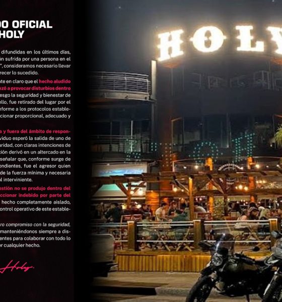 Descargo de Holy tras denuncia de golpiza: “No se produjo dentro del local”