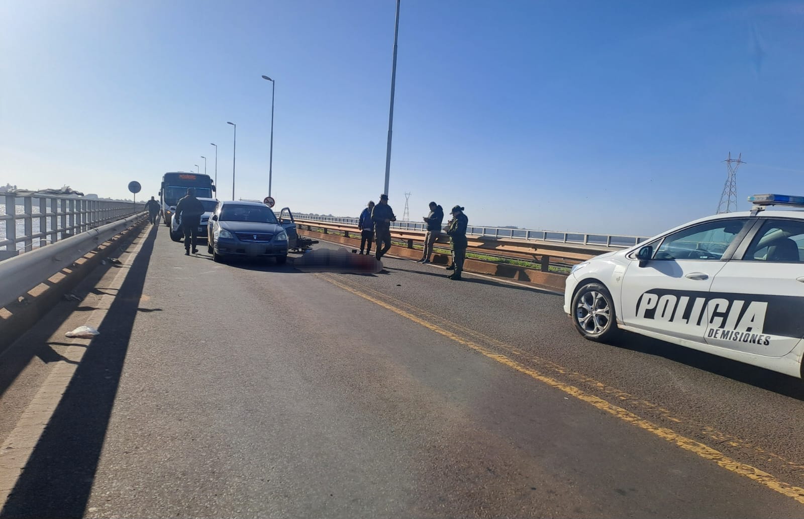 Choque en el puente internacional dejó un herido e interrupción del tránsito
